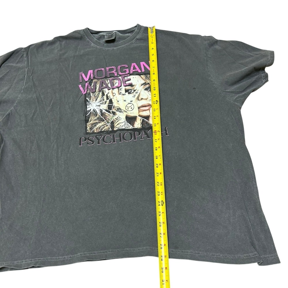 Morgan Wade Psychopath Band Shirt Gray Wash Size 3XL T Shirt - Picture 7 of 9